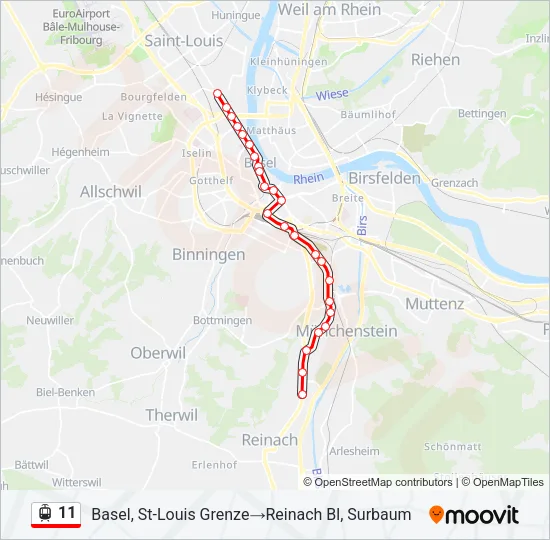 11 Light Rail Line Map