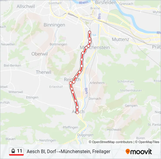 11 Light Rail Line Map