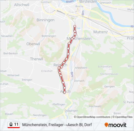 11 Light Rail Line Map