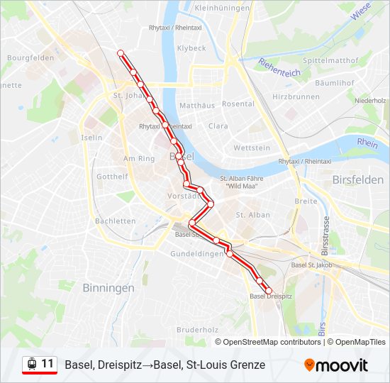 11 Light Rail Line Map