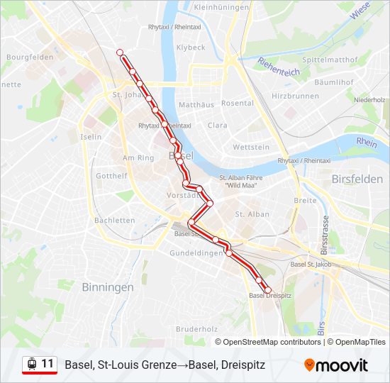 11 Light Rail Line Map