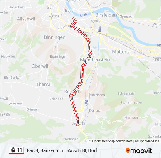11 Light Rail Line Map