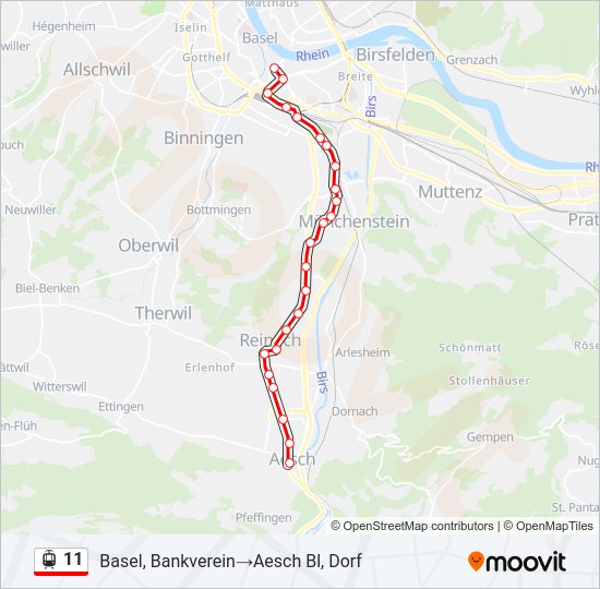 11 Light Rail Line Map