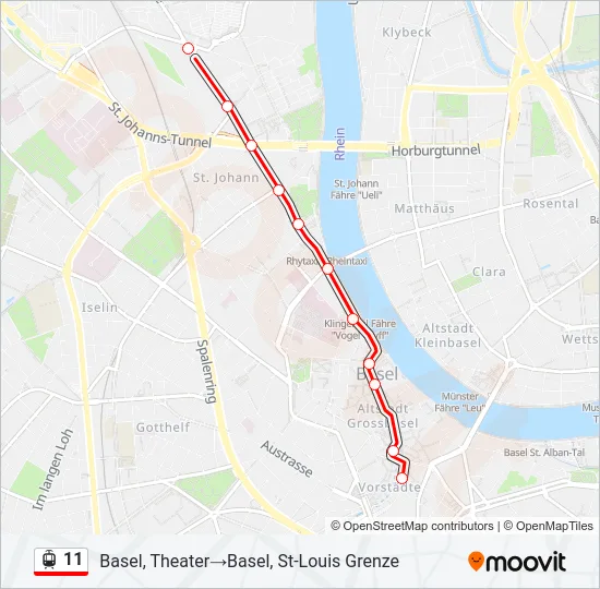 11 Bus Line Map