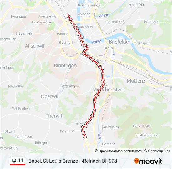 11 Light Rail Line Map