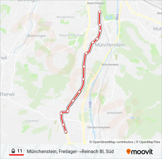 11 Light Rail Line Map