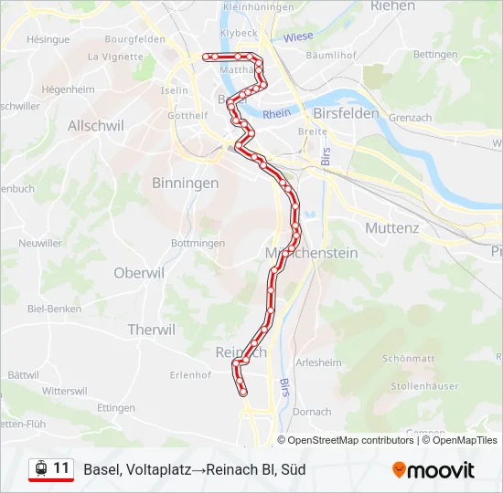 11 Light Rail Line Map