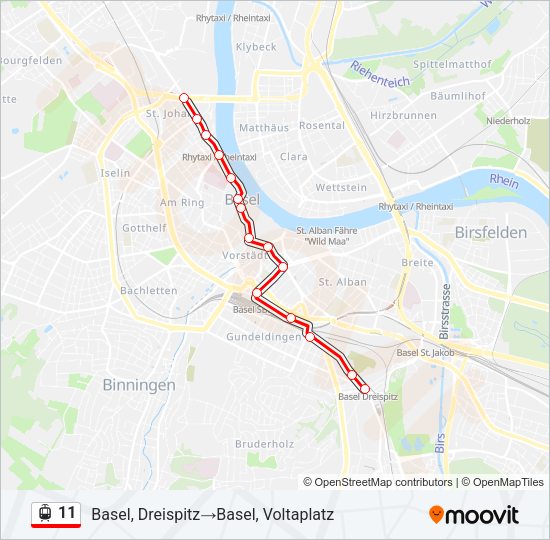 11 Light Rail Line Map