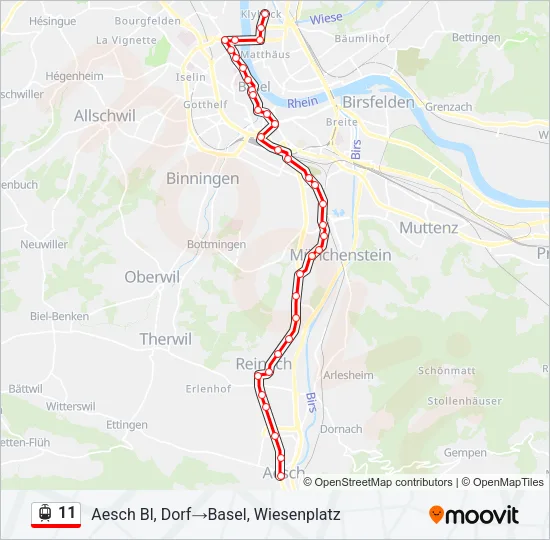 11 Light Rail Line Map