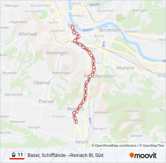 11 Light Rail Line Map