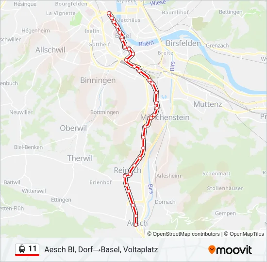 11 Light Rail Line Map