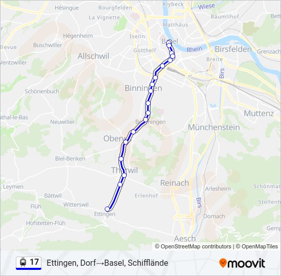 17 Light Rail Line Map
