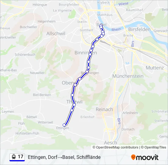 17 Light Rail Line Map
