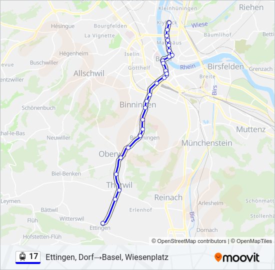 17 Light Rail Line Map