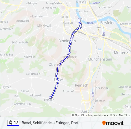 17 Light Rail Line Map