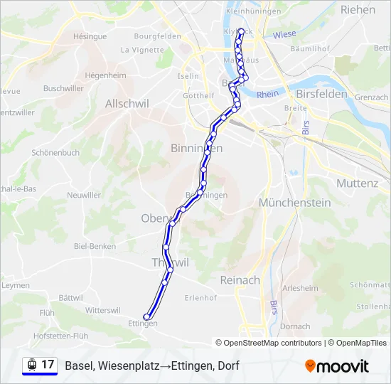 17 Light Rail Line Map