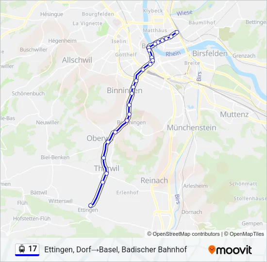 17 Light Rail Line Map