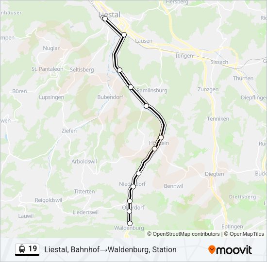 19 Light Rail Line Map