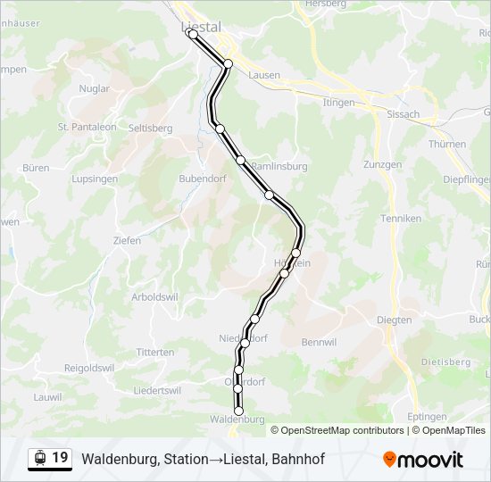 19 Light Rail Line Map