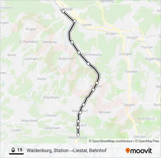 19 Light Rail Line Map