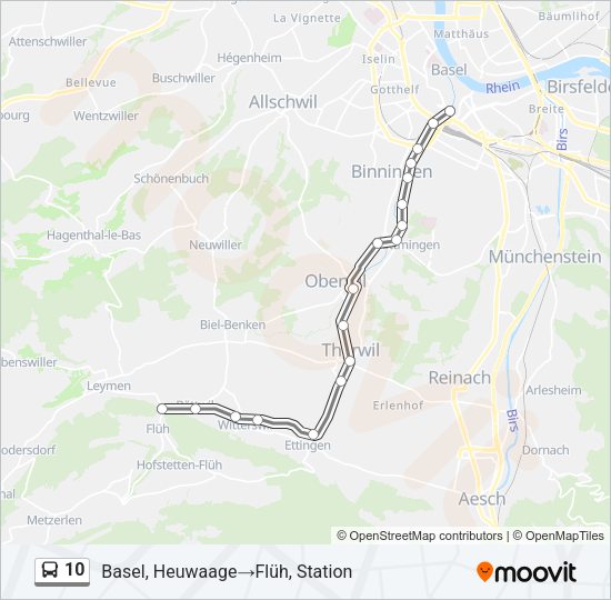 10 Bus Line Map