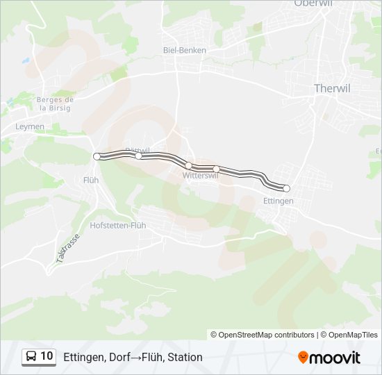10 Bus Line Map