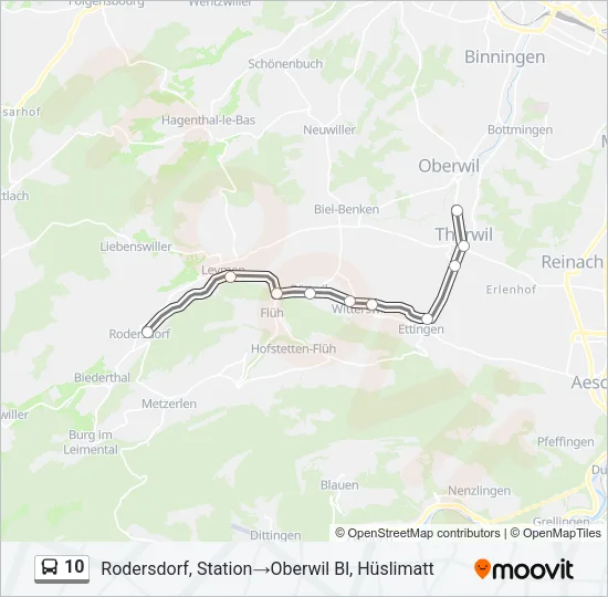 10 Bus Line Map