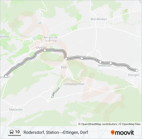 10 Bus Line Map