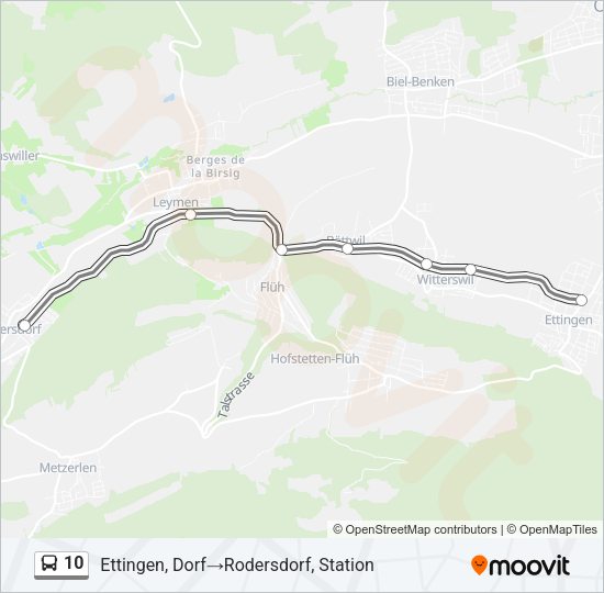 10 Bus Line Map