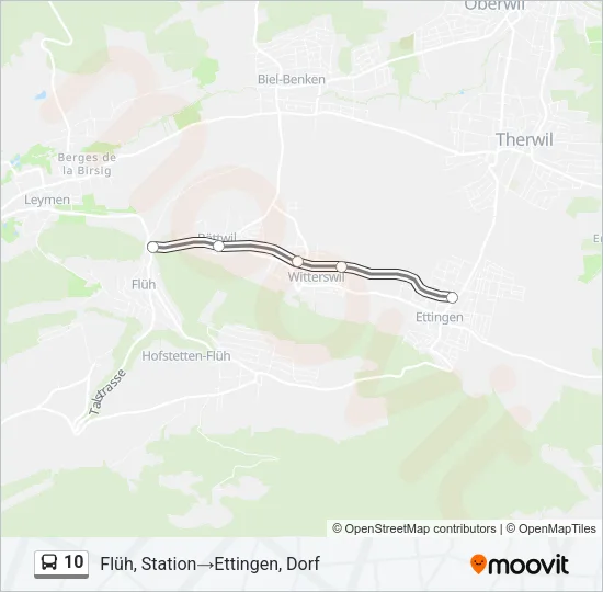 10 Bus Line Map