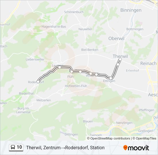 10 Bus Line Map