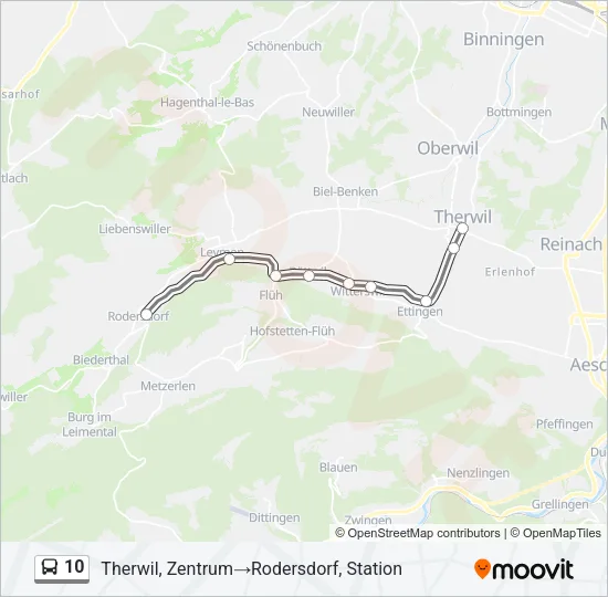 10 Bus Line Map