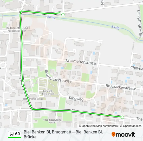60 Bus Line Map