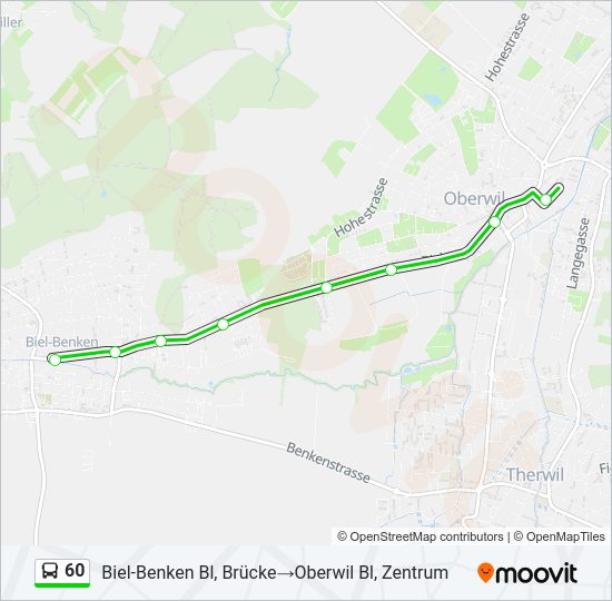 60 Bus Line Map