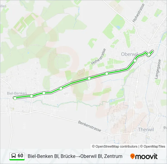 60 Bus Line Map
