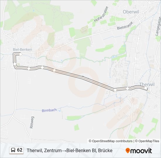 62 Bus Line Map