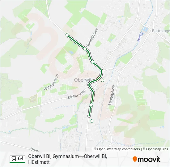 64 Bus Line Map