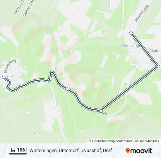 106 Bus Line Map