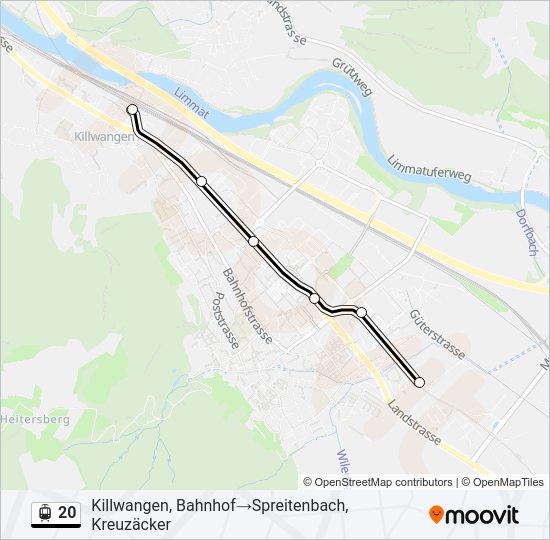 20 Light Rail Line Map