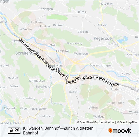 20 Light Rail Line Map