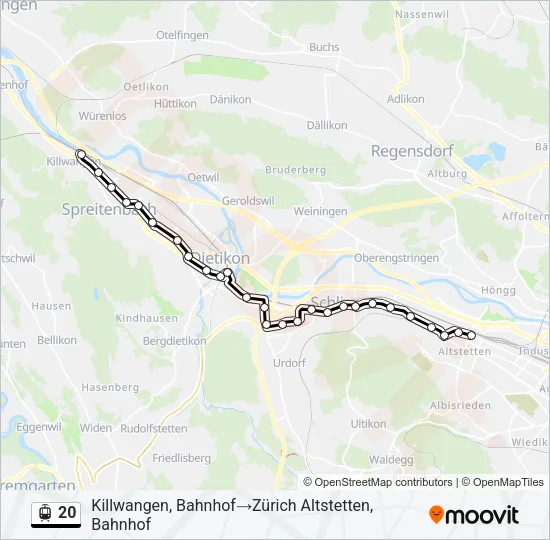 20 Light Rail Line Map