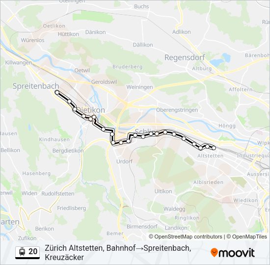 20 Light Rail Line Map