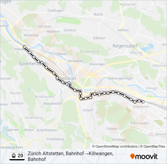 20 Light Rail Line Map