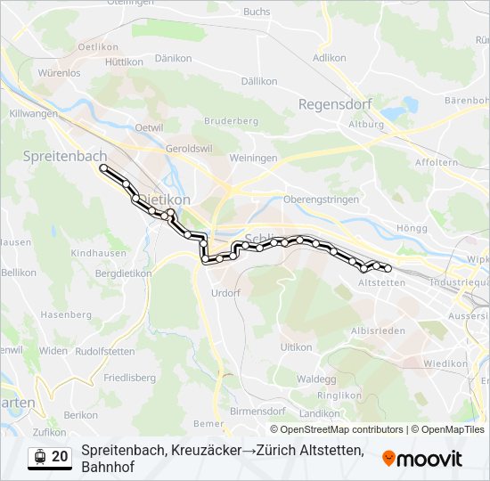 20 Light Rail Line Map