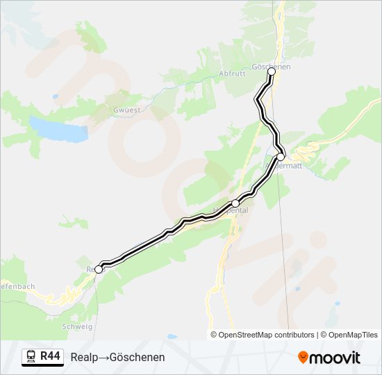 R44 Train Line Map