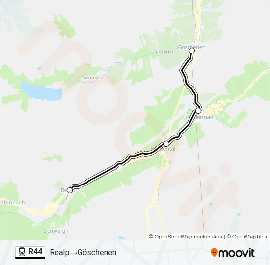 R44 Train Line Map