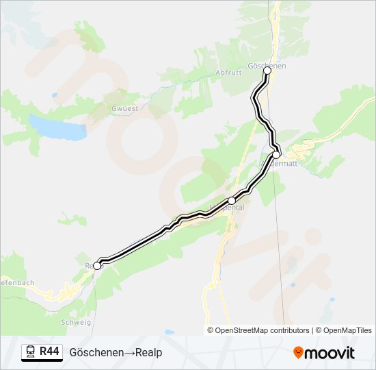 R44 Train Line Map