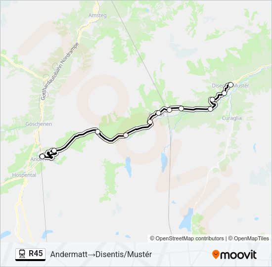 R45 Train Line Map
