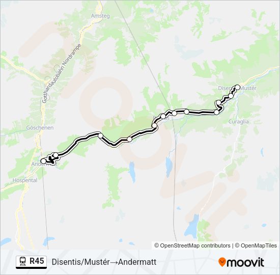 R45 Train Line Map