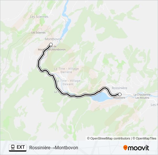 EXT Train Line Map